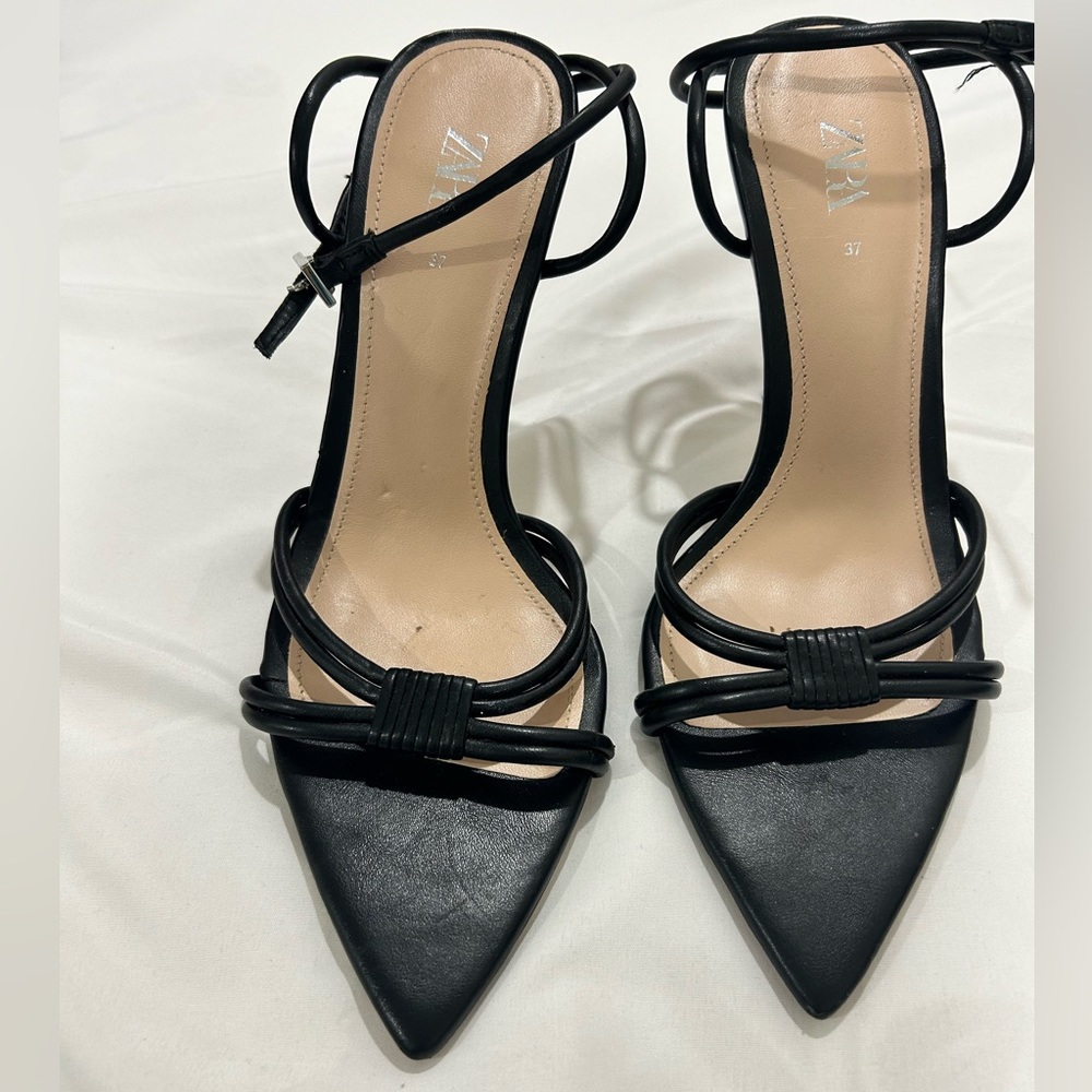 Zara black high heels